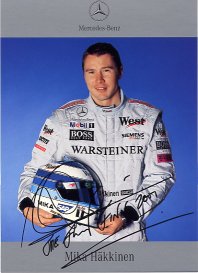 Autogramm Formel 1 Fahrer